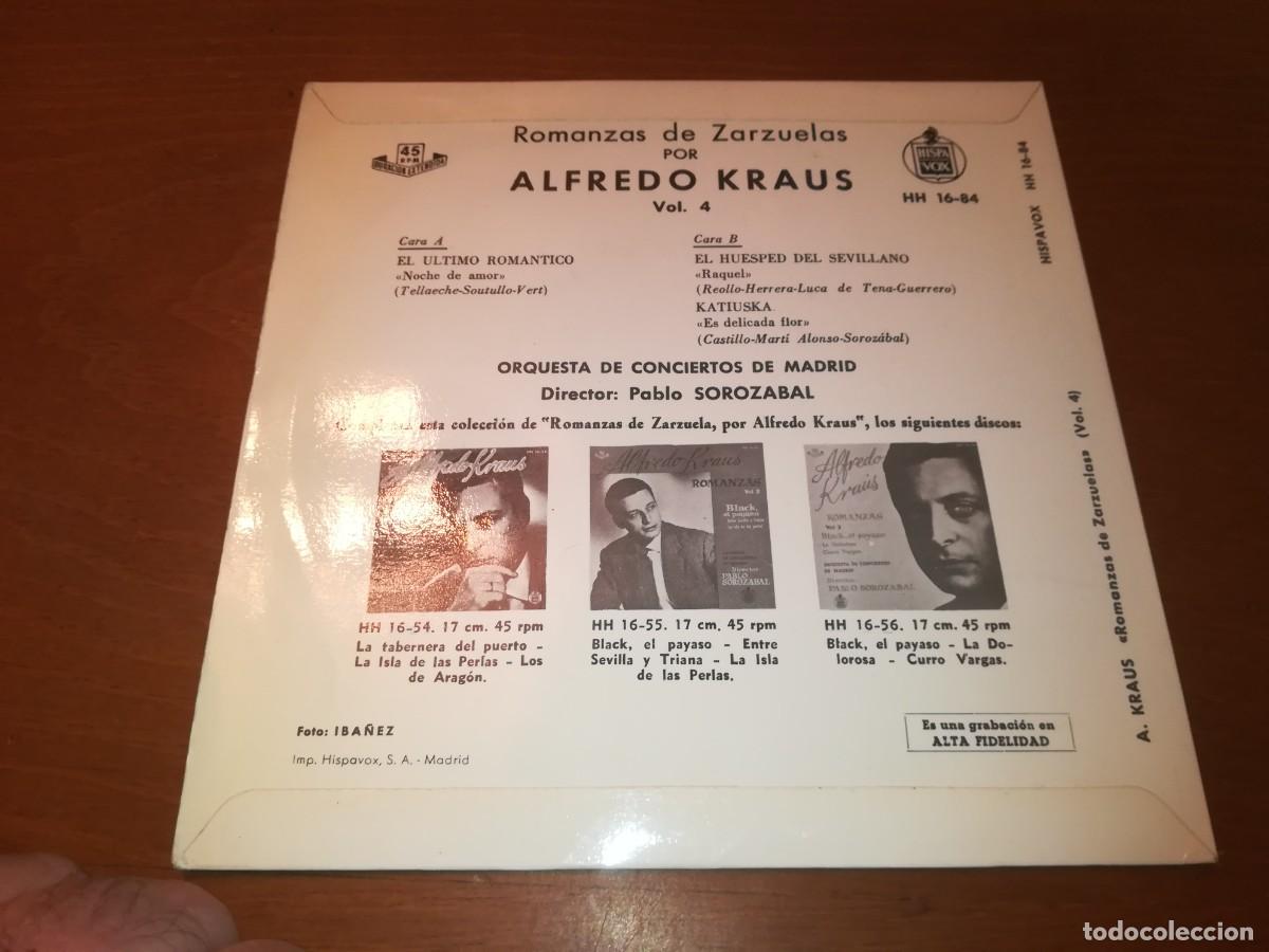 Discos de vinilo: ROMANZAS / ALFREDO KRAUS / R3 / HISPAVOX - Foto 4
