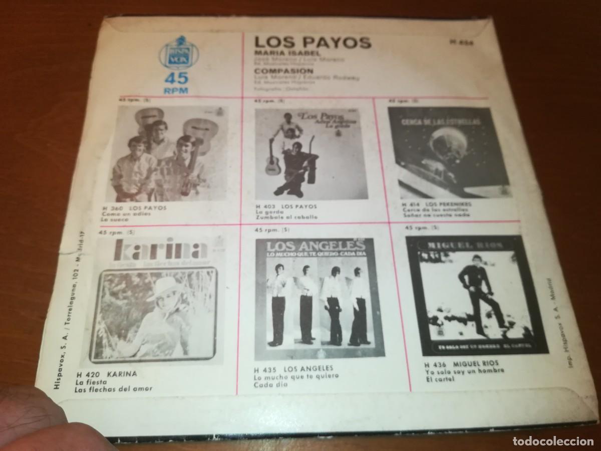 Discos de vinilo: LOS PAYOS / MARIA ISABEL COMPASION / R3 / HISPAVOX - Foto 3