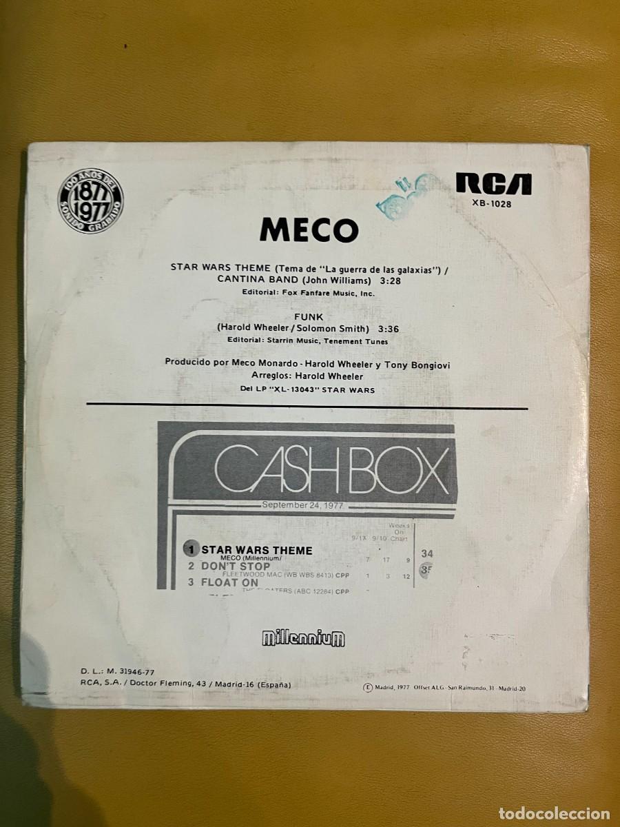 Discos de vinilo: Meco &lrm;&ndash; Star Wars Theme / Cantina Band - Foto 2