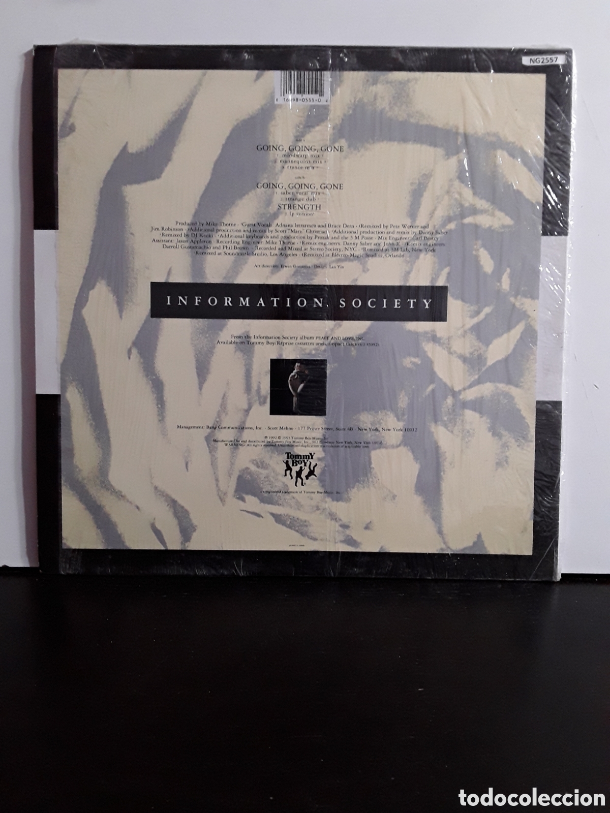Discos de vinilo: Information Society &lrm;&ndash; Going, Going, Gone b/w Strength - Foto 2