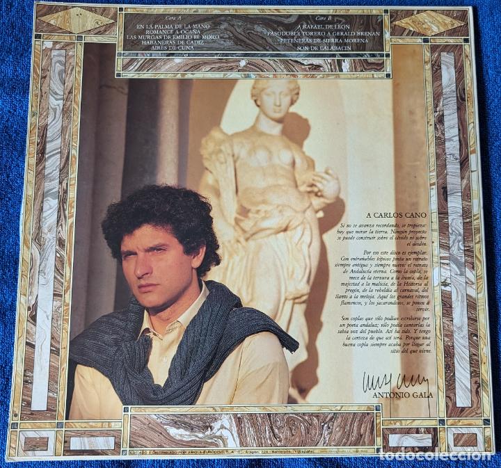 Discos de vinilo: Cuaderno de coplas - Carlos Cano (1985) - Foto 2