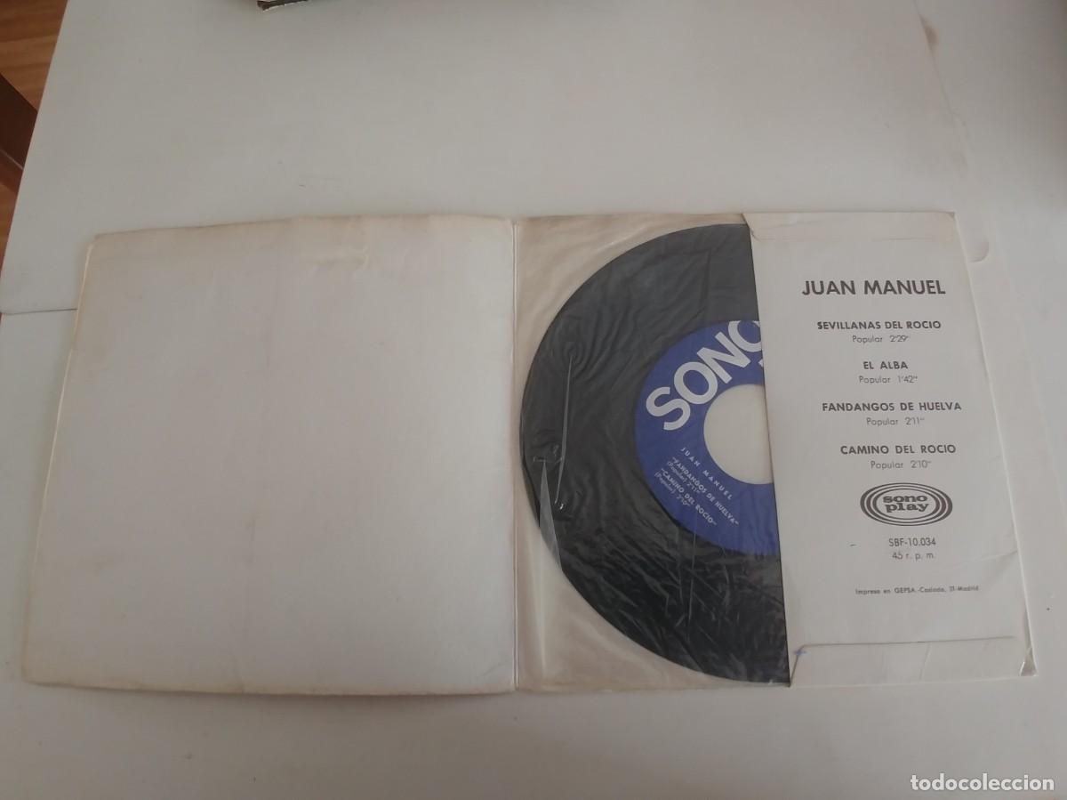 Discos de vinilo: JUAN MANUEL-EP SEVILLANAS DEL ROCIO +3-GATEFOLD - Foto 2