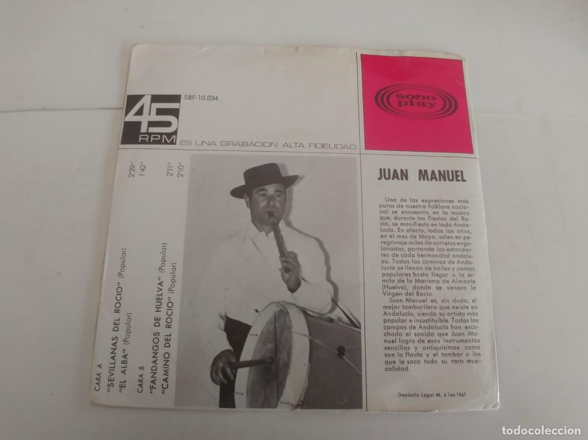 Discos de vinilo: JUAN MANUEL-EP SEVILLANAS DEL ROCIO +3-GATEFOLD - Foto 3