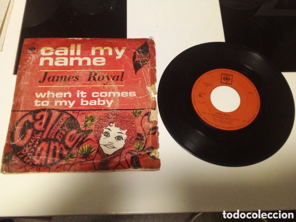 Discos de vinilo: JAMES ROYAL - CALL MY NAME - SINGLE - SPAIN - L - - Foto 1