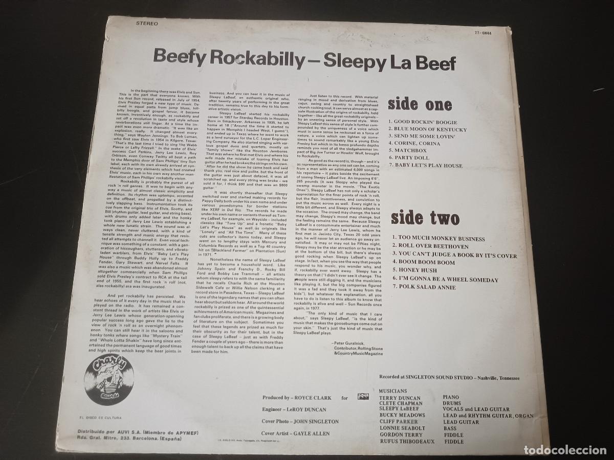 Discos de vinilo: Sleepy LaBeef Beefy Rockabilly - Foto 2