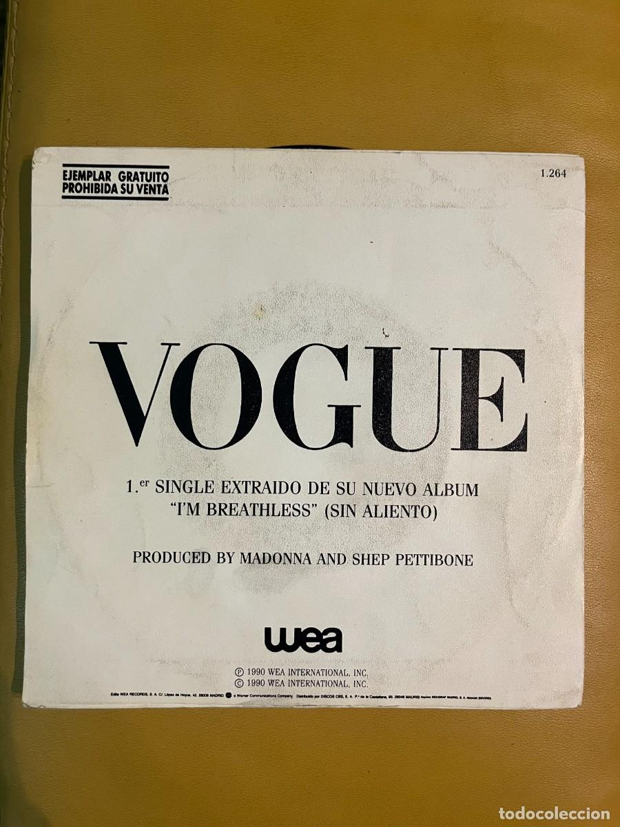 Discos de vinilo: Madonna &lrm;&ndash; Vogue - Foto 2