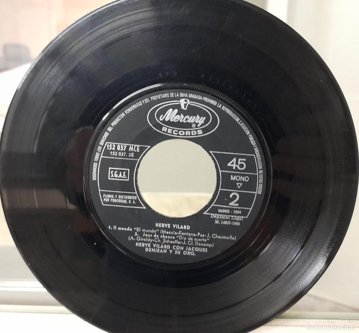 Discos de vinilo: Single Herv&eacute; Vilard (1964) - Foto 3