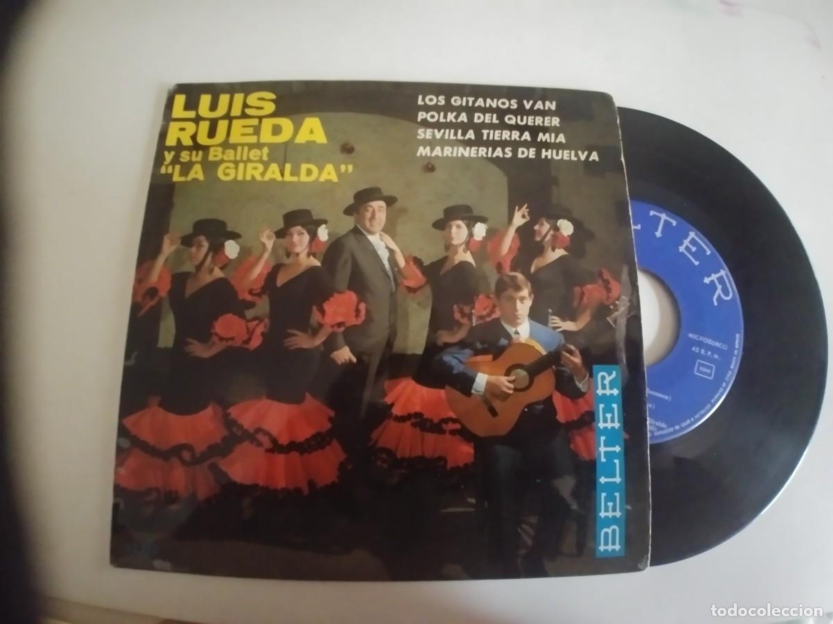 Discos de vinilo: LUIS RUEDA-EP LOS GITANOS VAN +3 - Foto 1