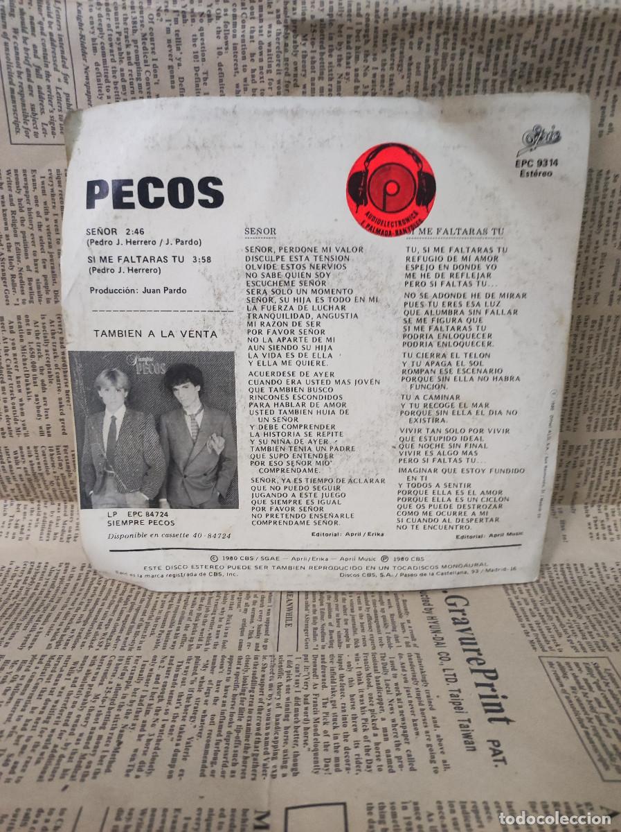 Discos de vinilo: Pecos &ndash; Se&ntilde;or - Foto 2