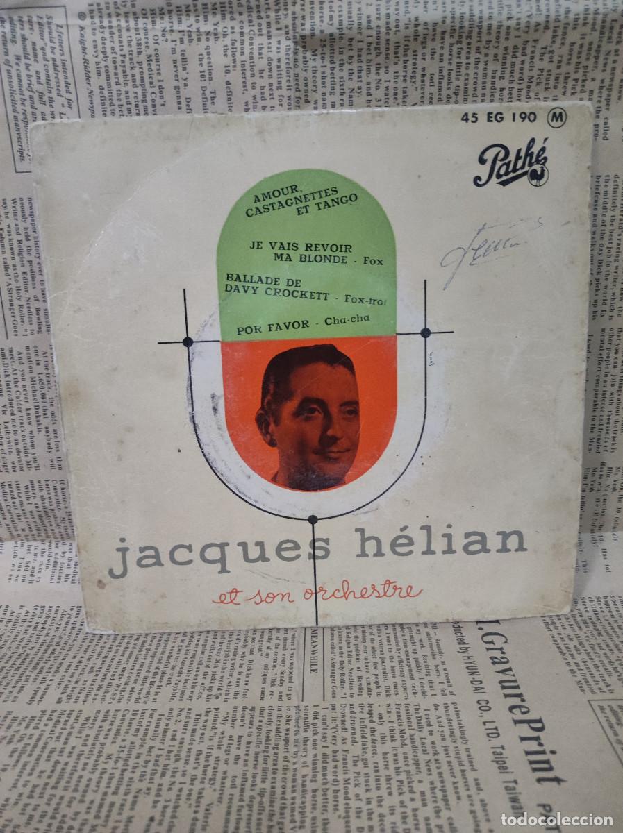 Discos de vinilo: JACQUES HELIAN ET SON ORCHESTRE - Foto 1