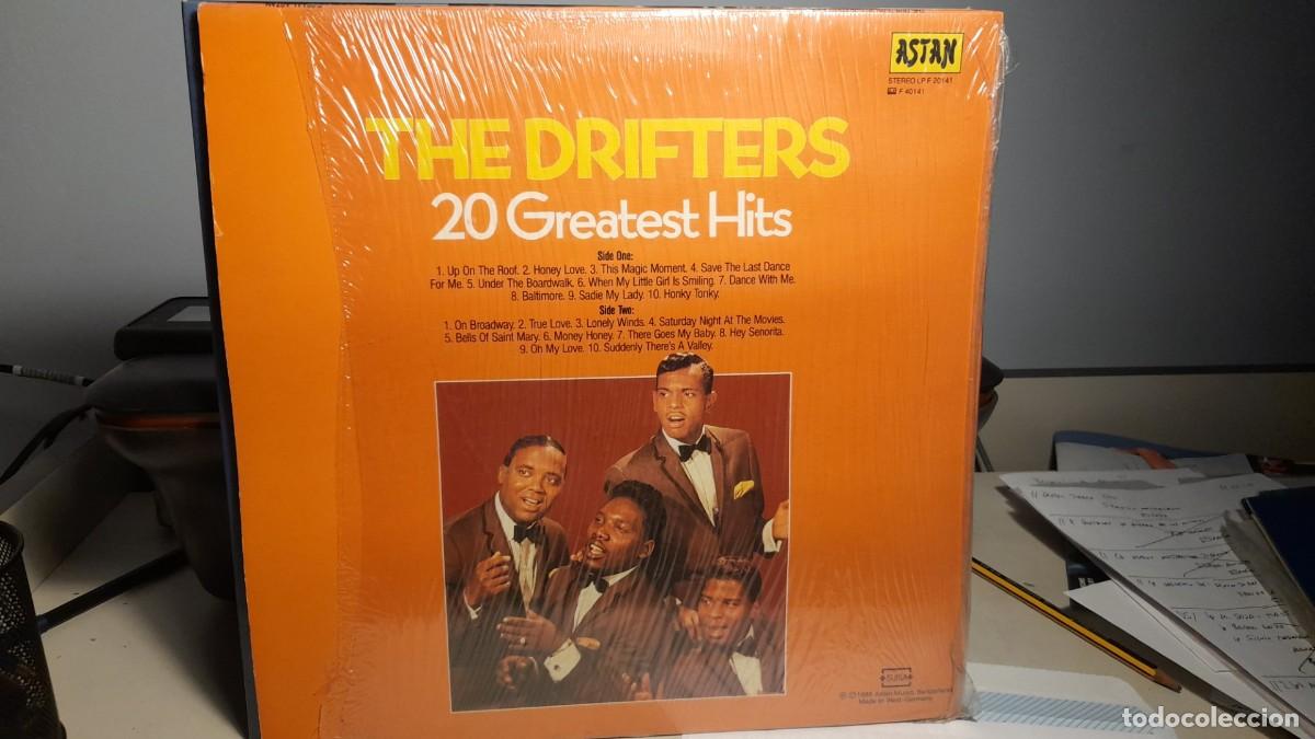 Discos de vinilo: LP THE DRIFTERS : 20 GRAATEST HITS - Foto 2