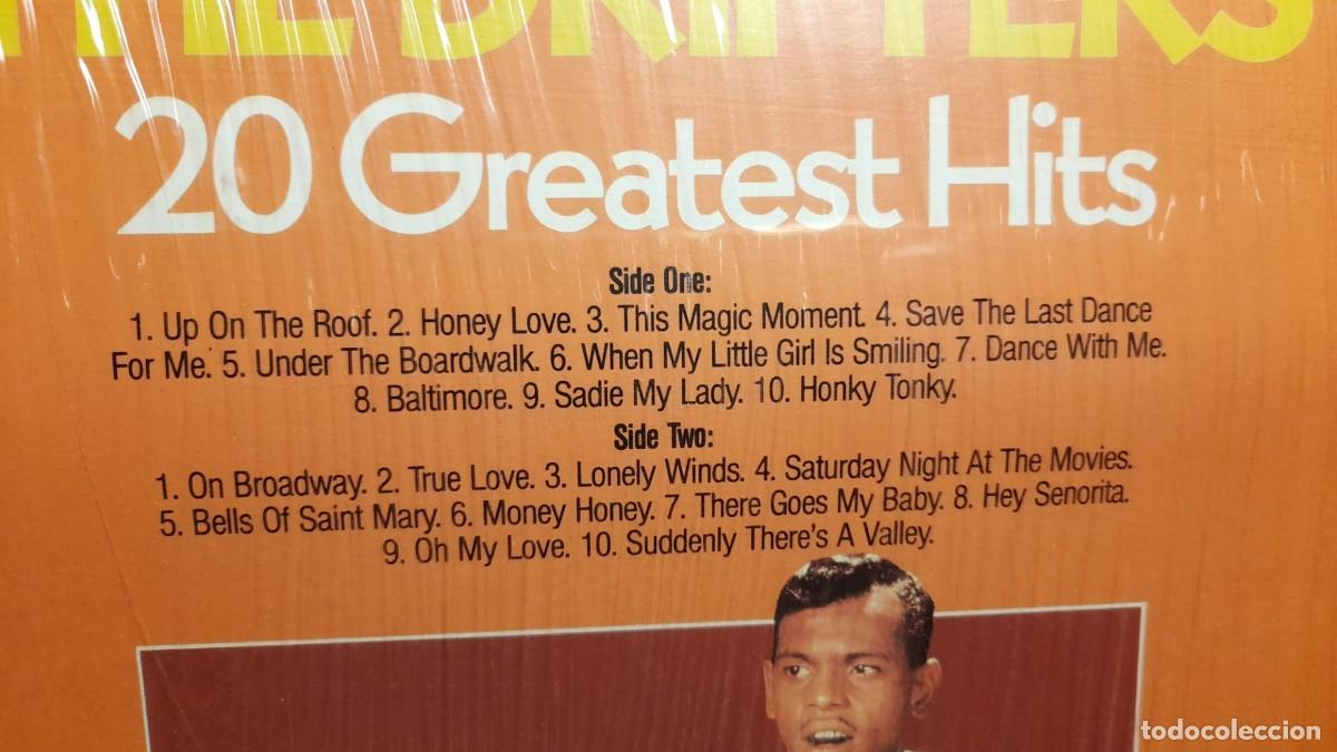 Discos de vinilo: LP THE DRIFTERS : 20 GRAATEST HITS - Foto 3