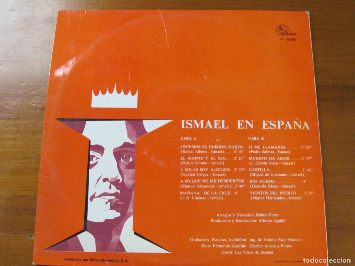 Discos de vinilo: ISMAEL - ISMAEL EN ESPA&Ntilde;A - Foto 6