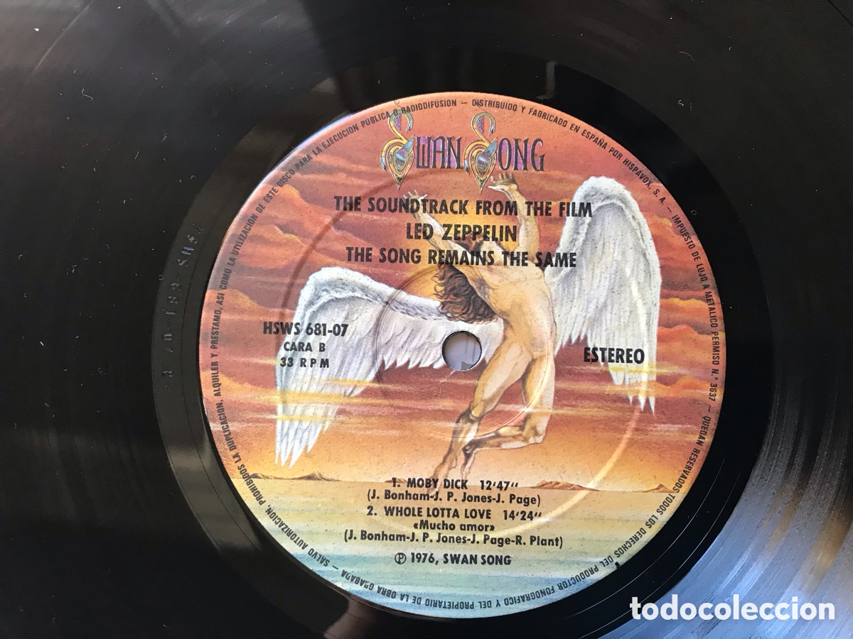 Discos de vinilo: The song remains the same. Led Zeppelin - Foto 7