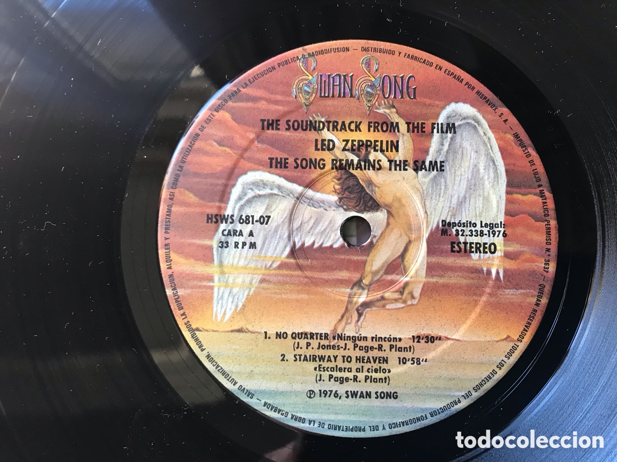 Discos de vinilo: The song remains the same. Led Zeppelin - Foto 8