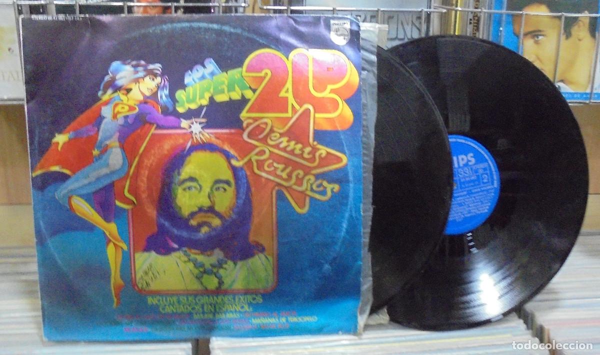 Discos de vinilo: Demis Roussos, Los super 2 LP s. Philips 1977 - Foto 1