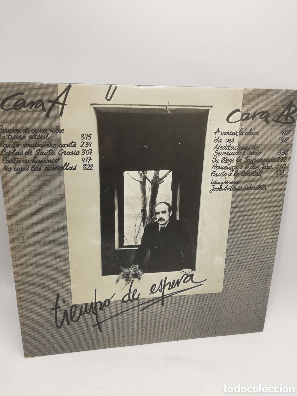 Discos de vinilo: Labordeta. Tiempo de espera. 1 LP. - Foto 2