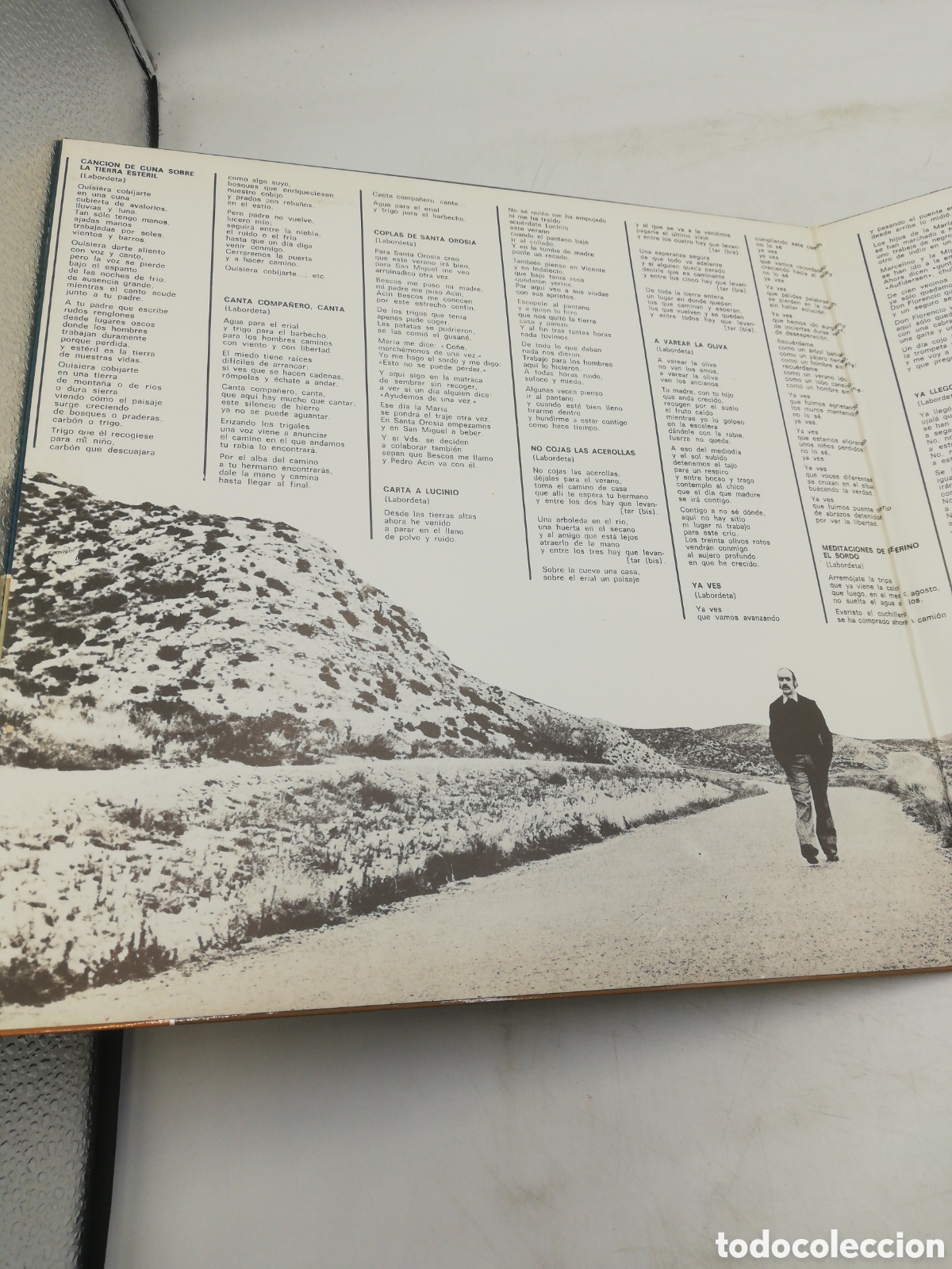 Discos de vinilo: Labordeta. Tiempo de espera. 1 LP. - Foto 4