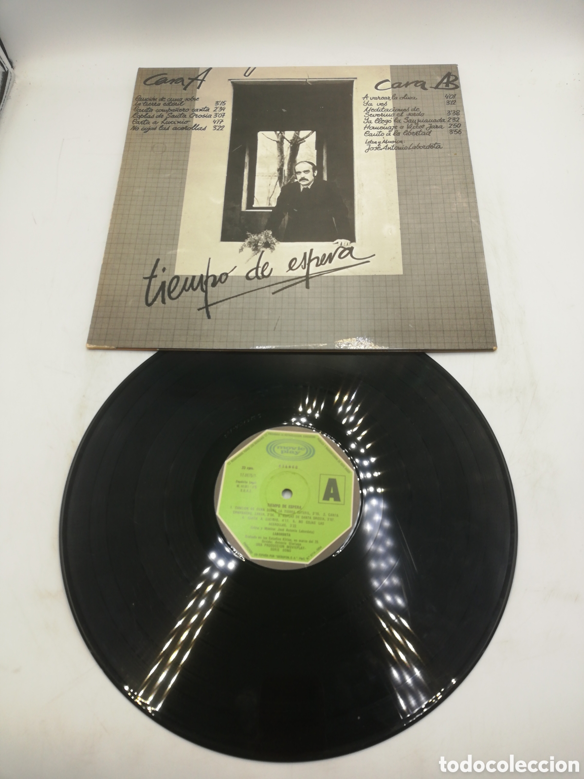 Discos de vinilo: Labordeta. Tiempo de espera. 1 LP. - Foto 6