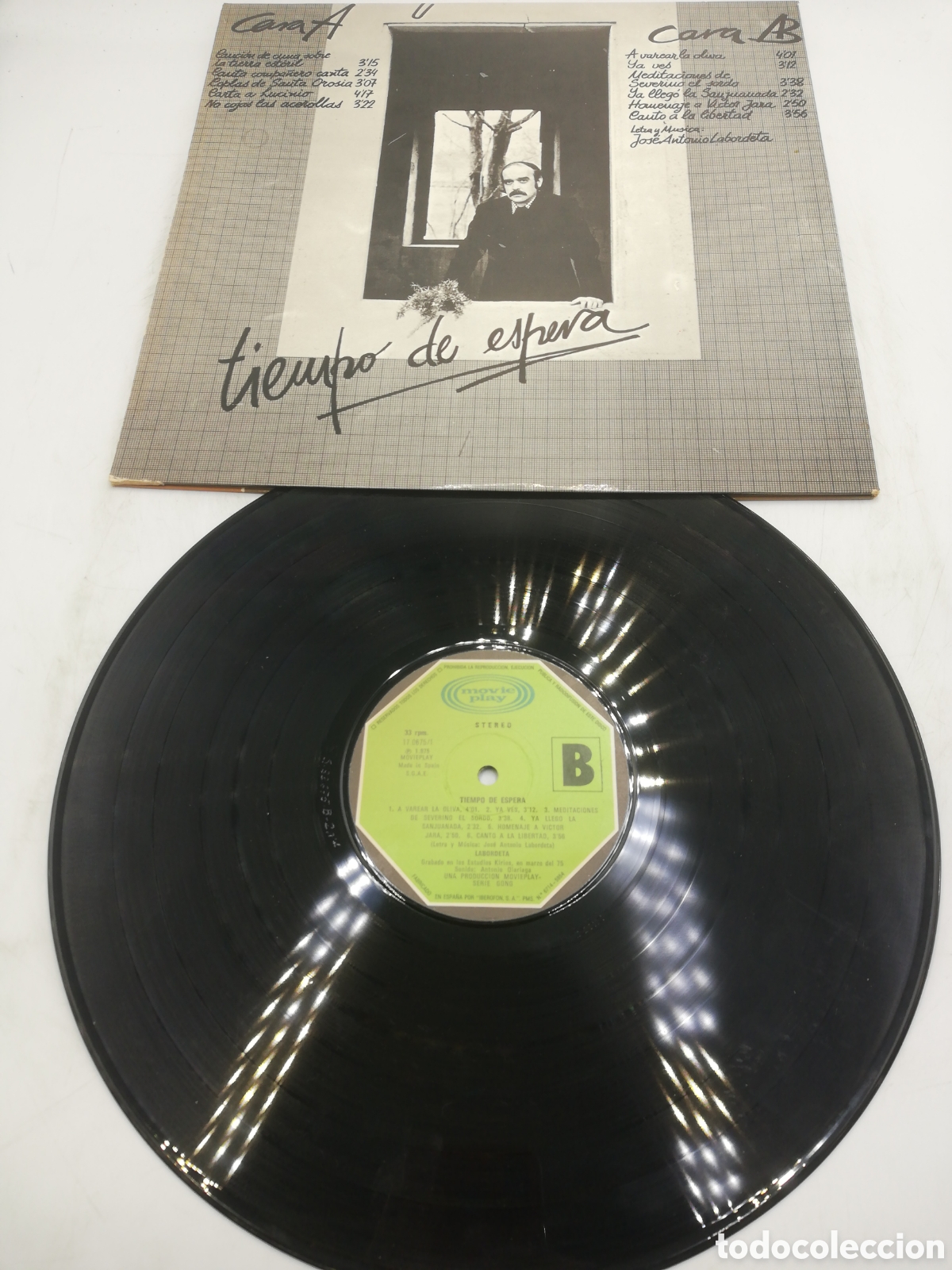 Discos de vinilo: Labordeta. Tiempo de espera. 1 LP. - Foto 7