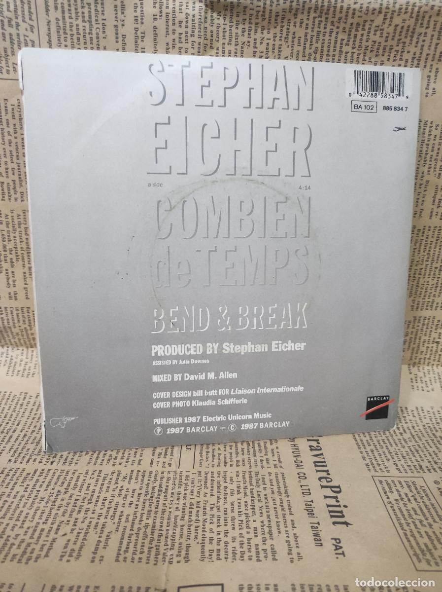 Discos de vinilo: Stephan Eicher &ndash; Combien De Temps - Foto 2