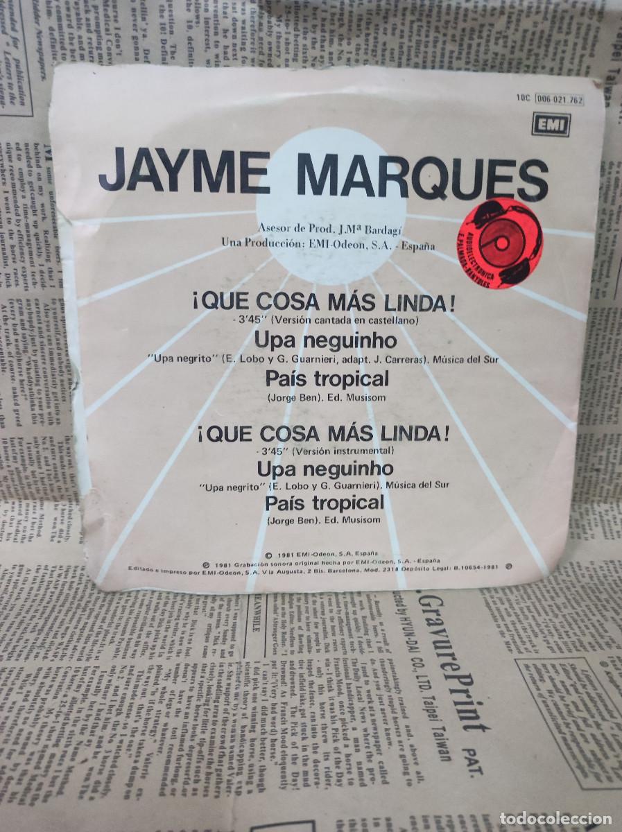 Discos de vinilo: Jayme Marques &ndash; &iexcl;Que Cosa Mas Linda! - Foto 2
