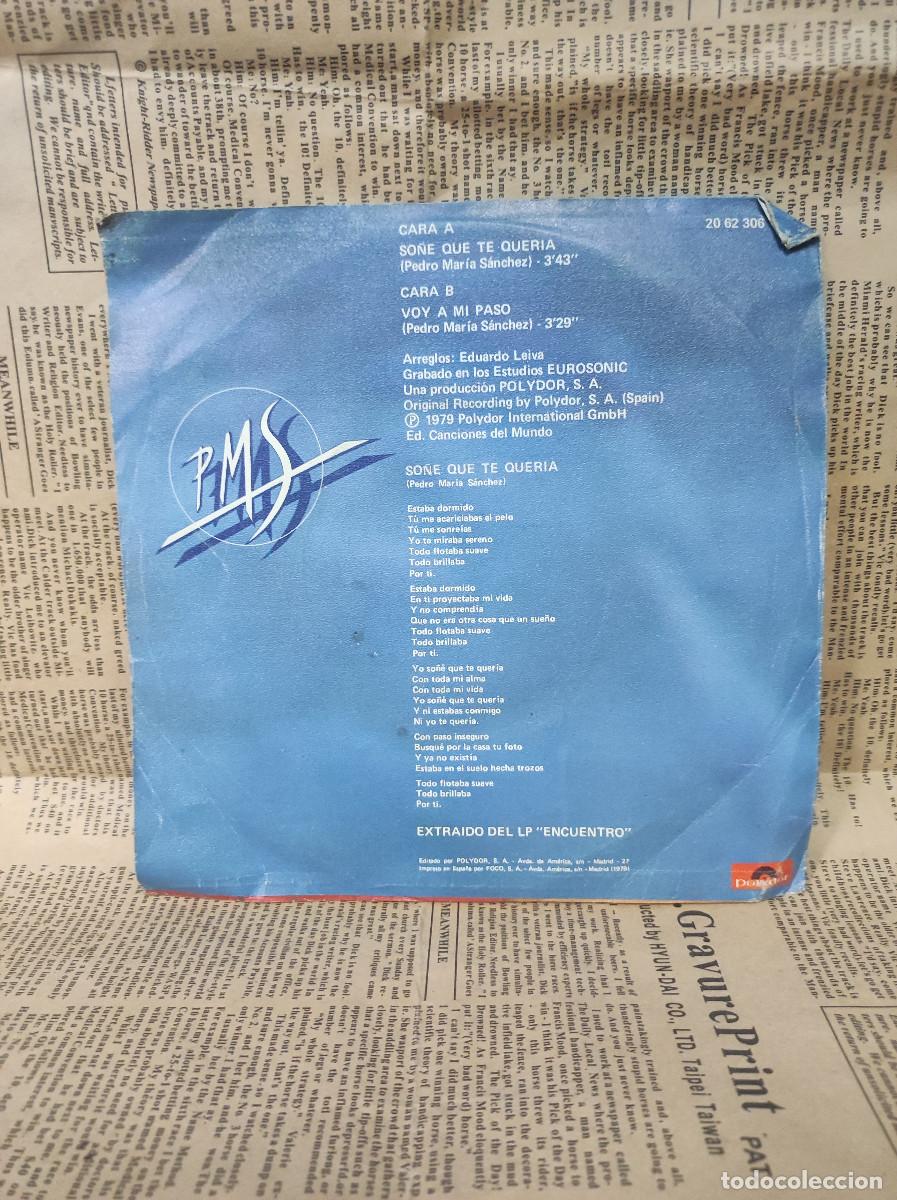 Discos de vinilo: Pedro Mar&iacute;a S&aacute;nchez &ndash; So&ntilde;&eacute; Que Te Quer&iacute;a - Foto 2