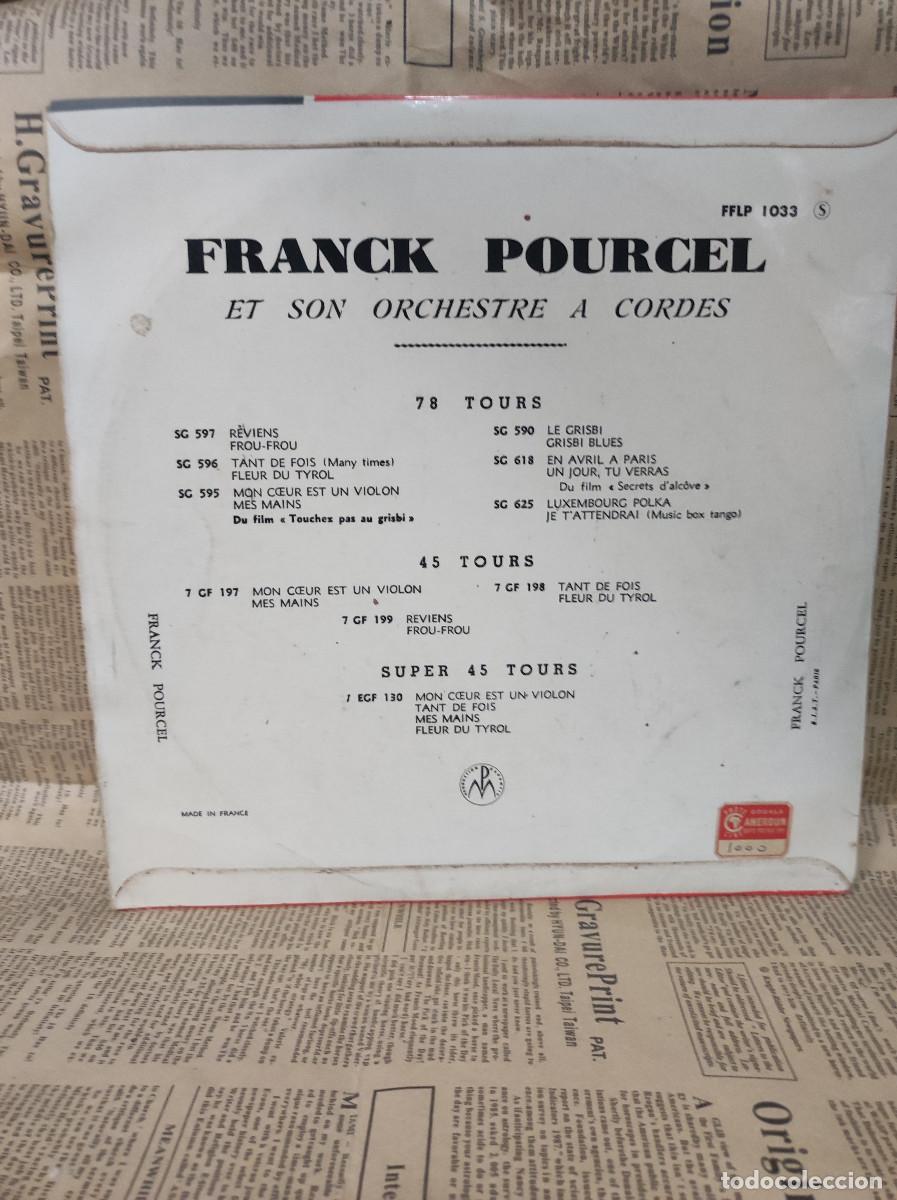 Discos de vinilo: AMOUR DANSE ET VIOLONS FRANCK POURCEL - Foto 2