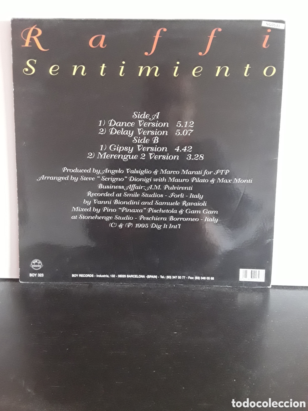 Discos de vinilo: Raffi &lrm;&ndash; Sentimiento - Foto 2