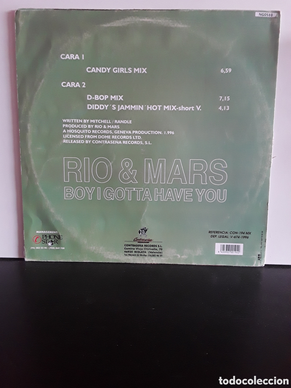Discos de vinilo: Rio & Mars &lrm;&ndash; Boy I Gotta Have You - Foto 2