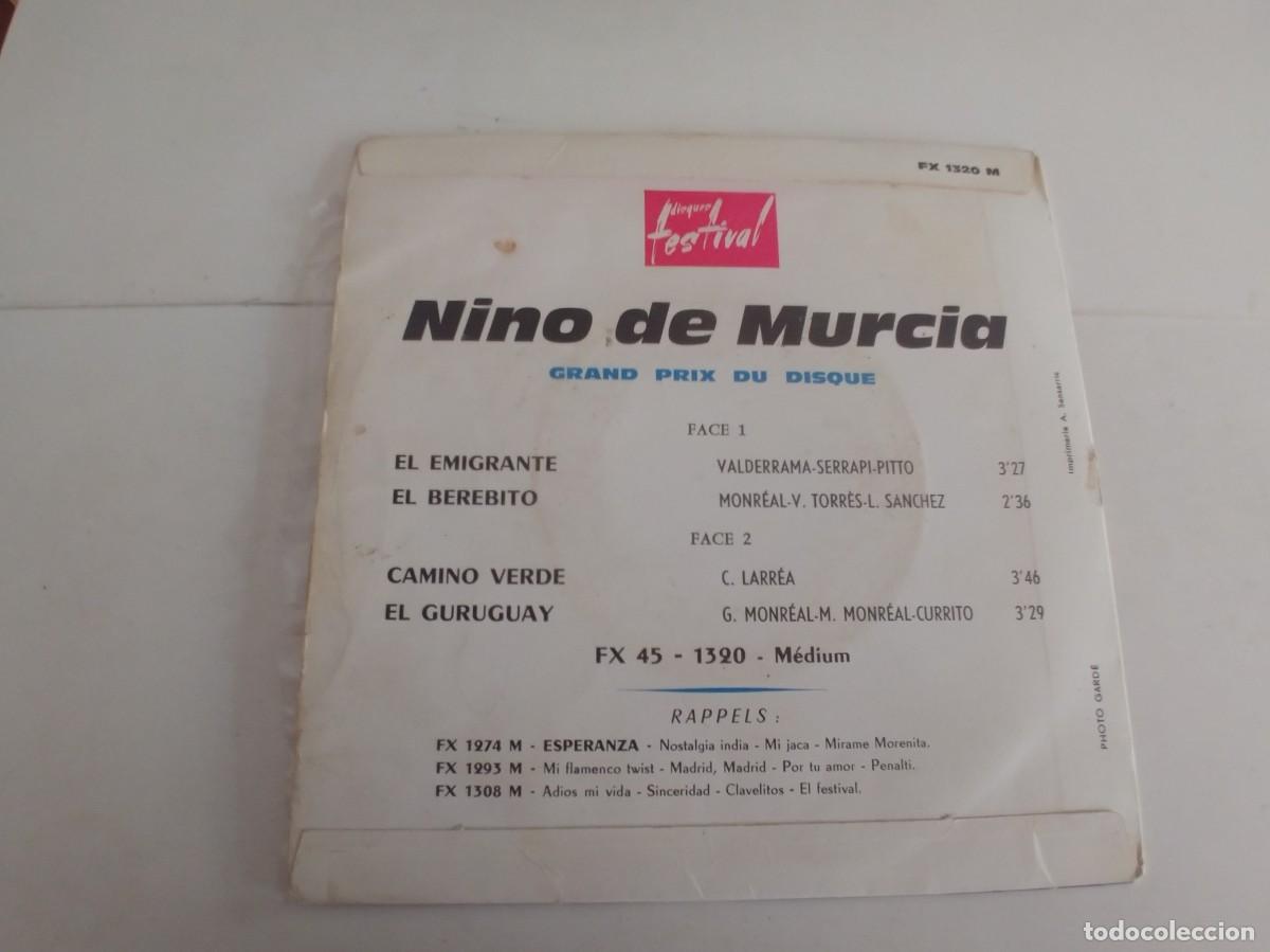 Discos de vinilo: NI&Ntilde;O DE MURCIA-EP EL EMIGRANTE +3 - Foto 2