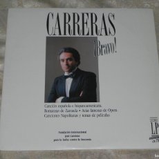 Discos de vinilo: DOBLE LP DE JOSÉ CARRERAS (CARRERAS, BRAVO!), VER MAS FOTOS.