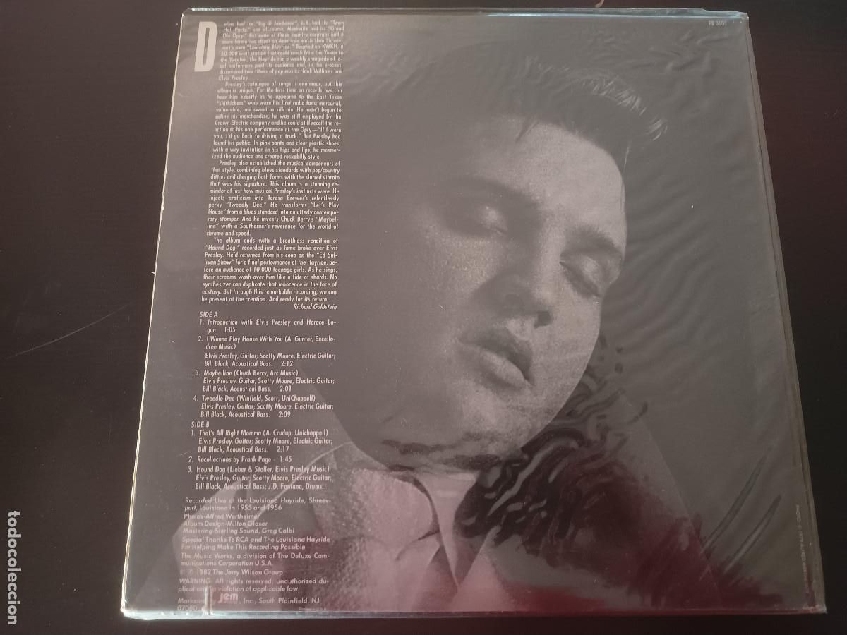 Discos de vinilo: Elvis Presley- The First Live Recordings - Foto 2