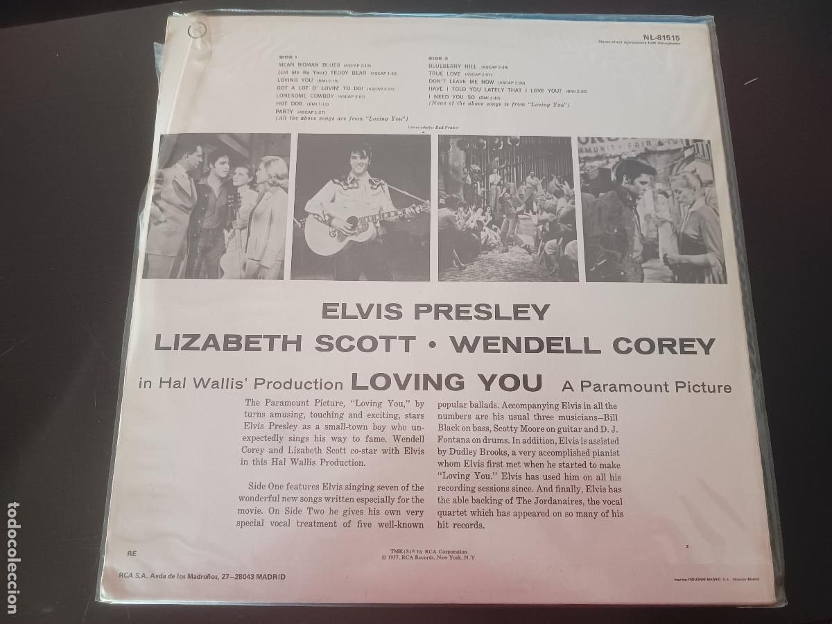 Discos de vinilo: Elvis Presley- Loving you - Foto 2