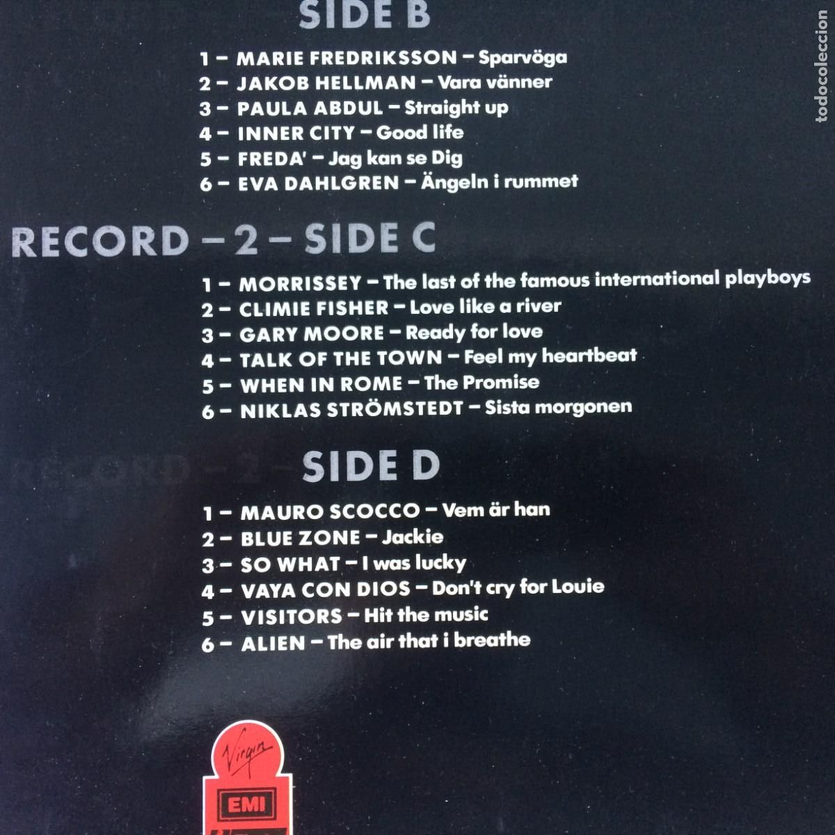 Discos de vinilo: Various &lrm;&ndash; Absolute Music 6 , 2 Lps Sweden 1987 - Foto 5