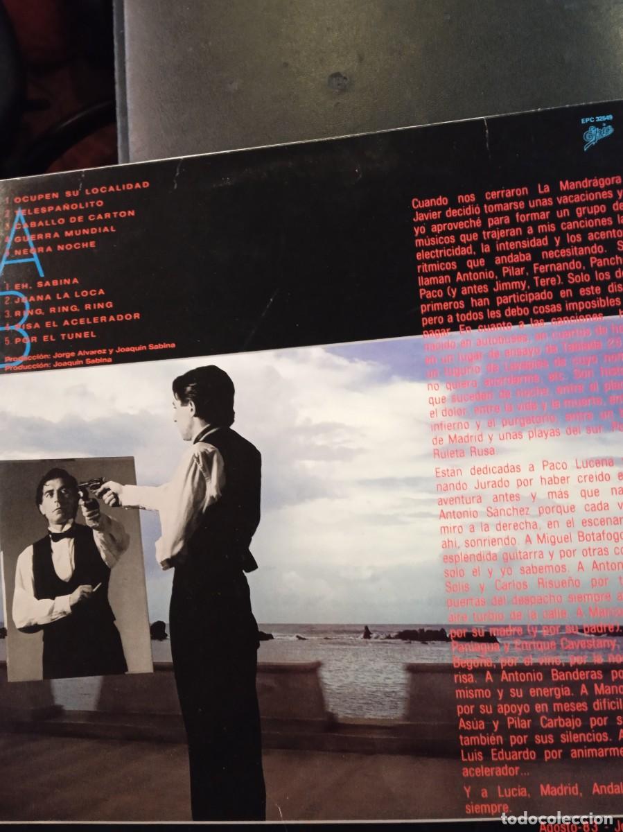 Discos de vinilo: JOAQU&Iacute;N SABINA- RULETA RUSA. LP - Foto 2