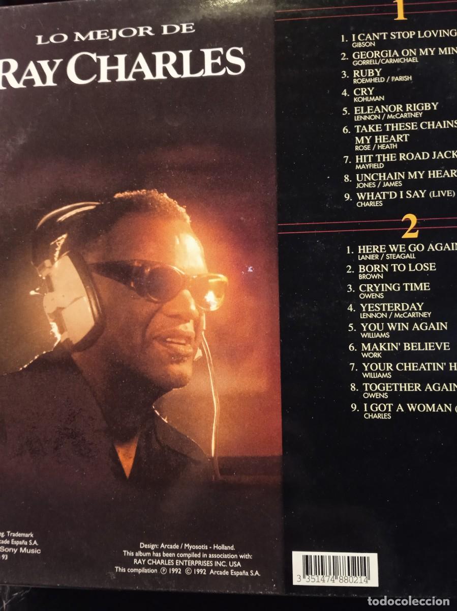 Discos de vinilo: RAY CHARLES- LO MEJOR DE. LP - Foto 2