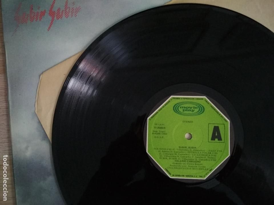 Discos de vinilo: Hilario Camacho &lrm;&ndash; Subir Subir 1983 - Foto 5