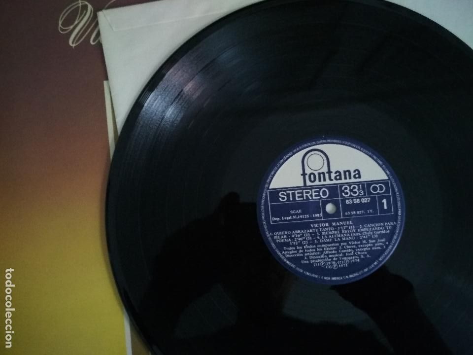 Discos de vinilo: V&iacute;ctor Manuel &lrm;&ndash; Victor Manuel 1983 - Foto 2