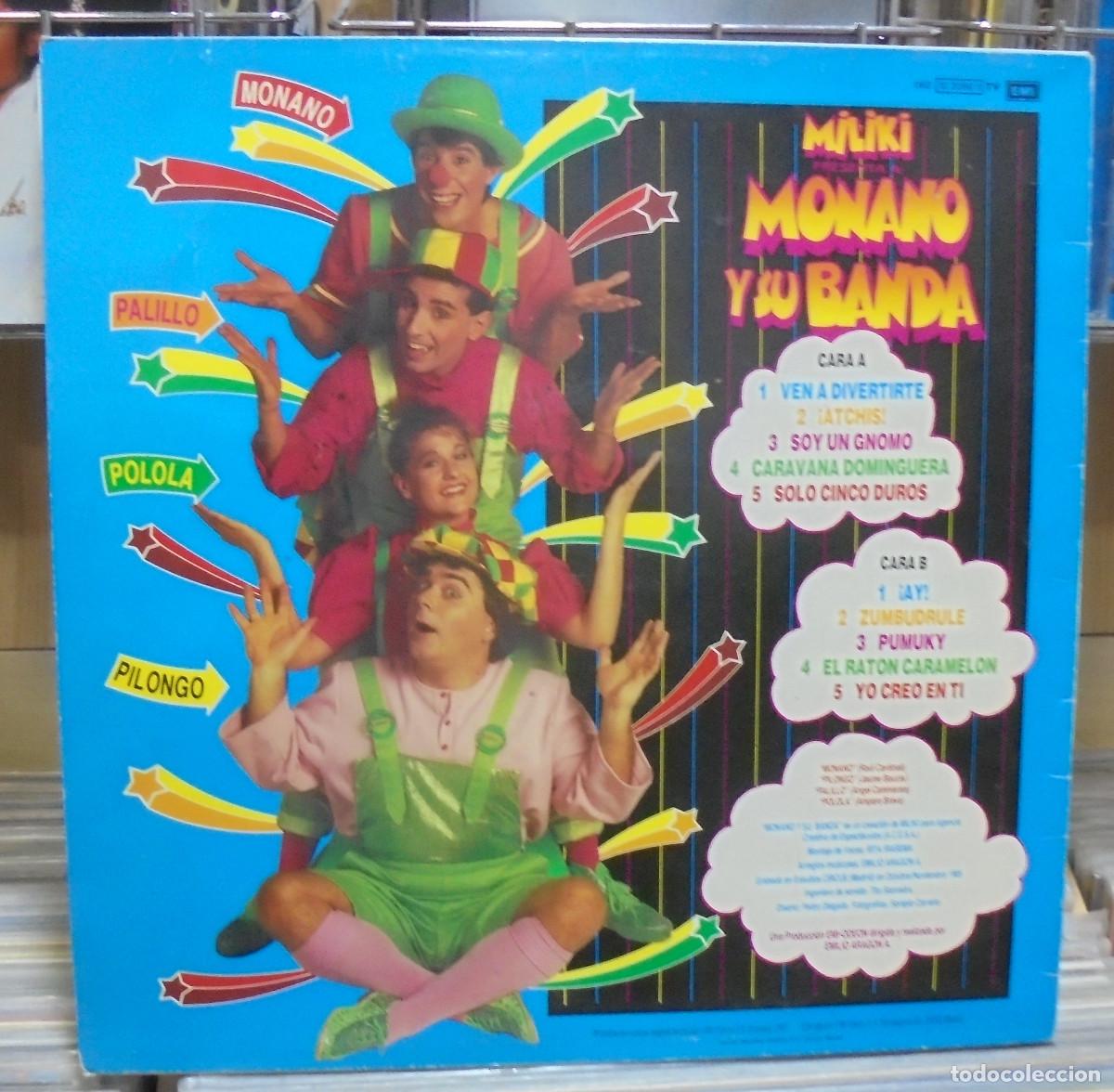 Discos de vinilo: Miliki presenta a: Monano y su banda -- LP - Foto 2