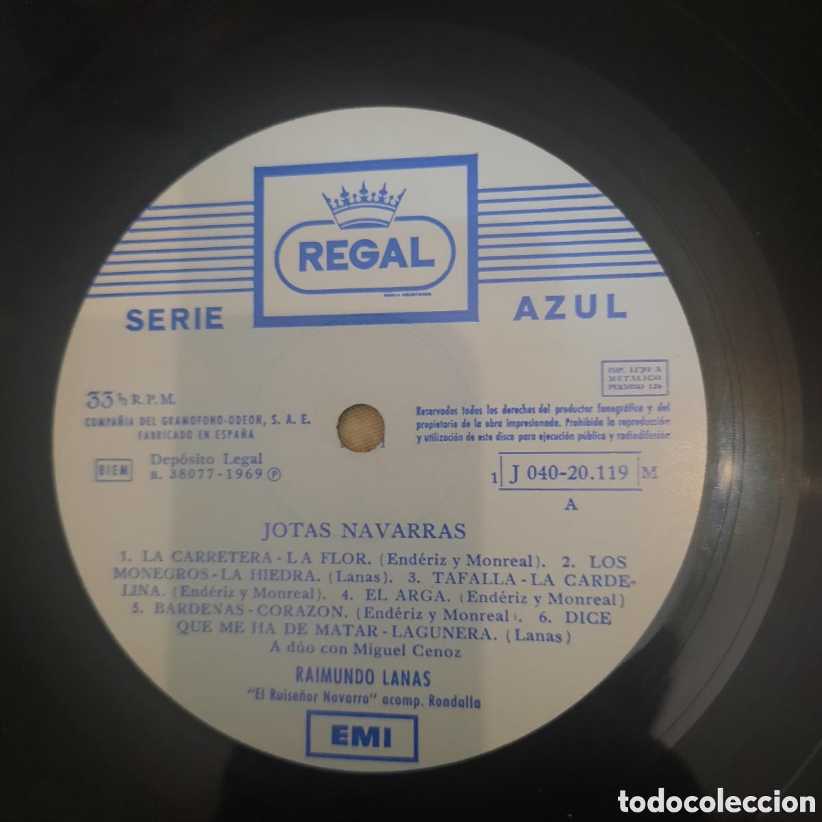 Discos de vinilo: RAIMUNDO LANAS, JOTAS NAVARRAS - Foto 3