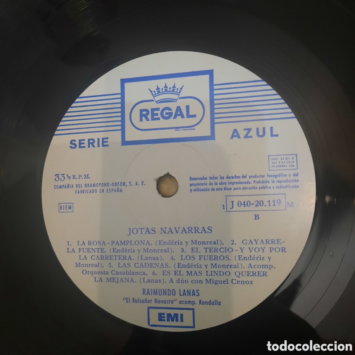 Discos de vinilo: RAIMUNDO LANAS, JOTAS NAVARRAS - Foto 4