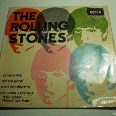 Discos de vinilo: SINGLE THE ROLLING STONES. SATISFACTION + 3 TEMAS. DECCA 1965 SPAIN (BUEN ESTADO, LEER)