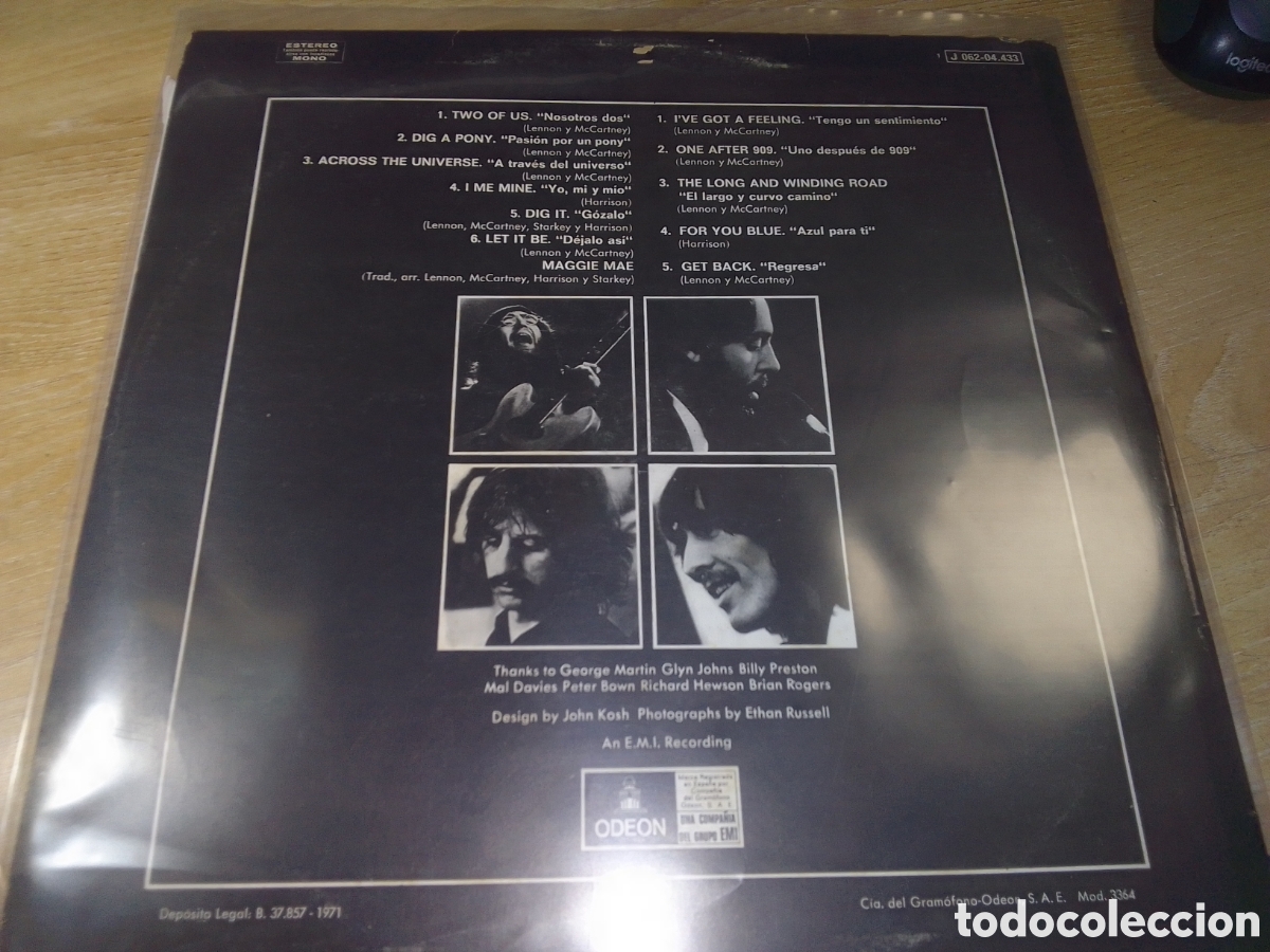Discos de vinilo: THE BEATLES LET IT BE J 062-04.433 - Foto 2