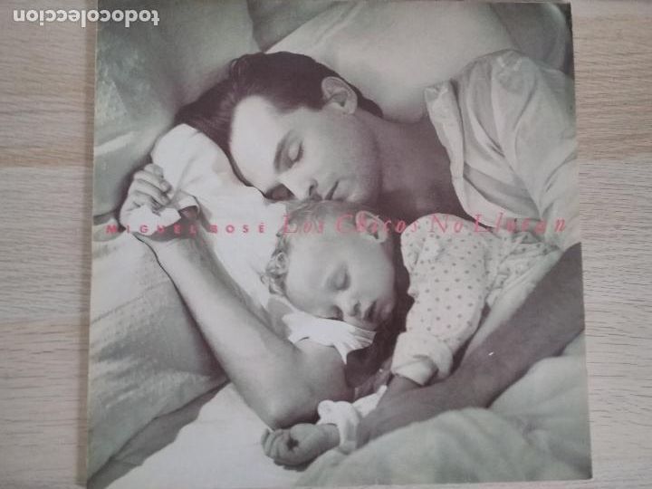 Discos de vinilo: Miguel Bos&eacute; &lrm;&ndash; Los Chicos No Lloran 1990 - Foto 3
