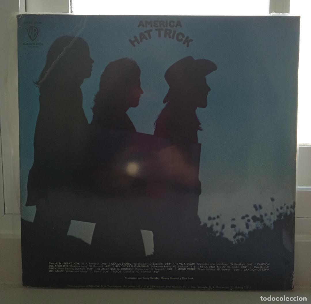 Discos de vinilo: AM&Eacute;RICA : HAT TRICK - Foto 2