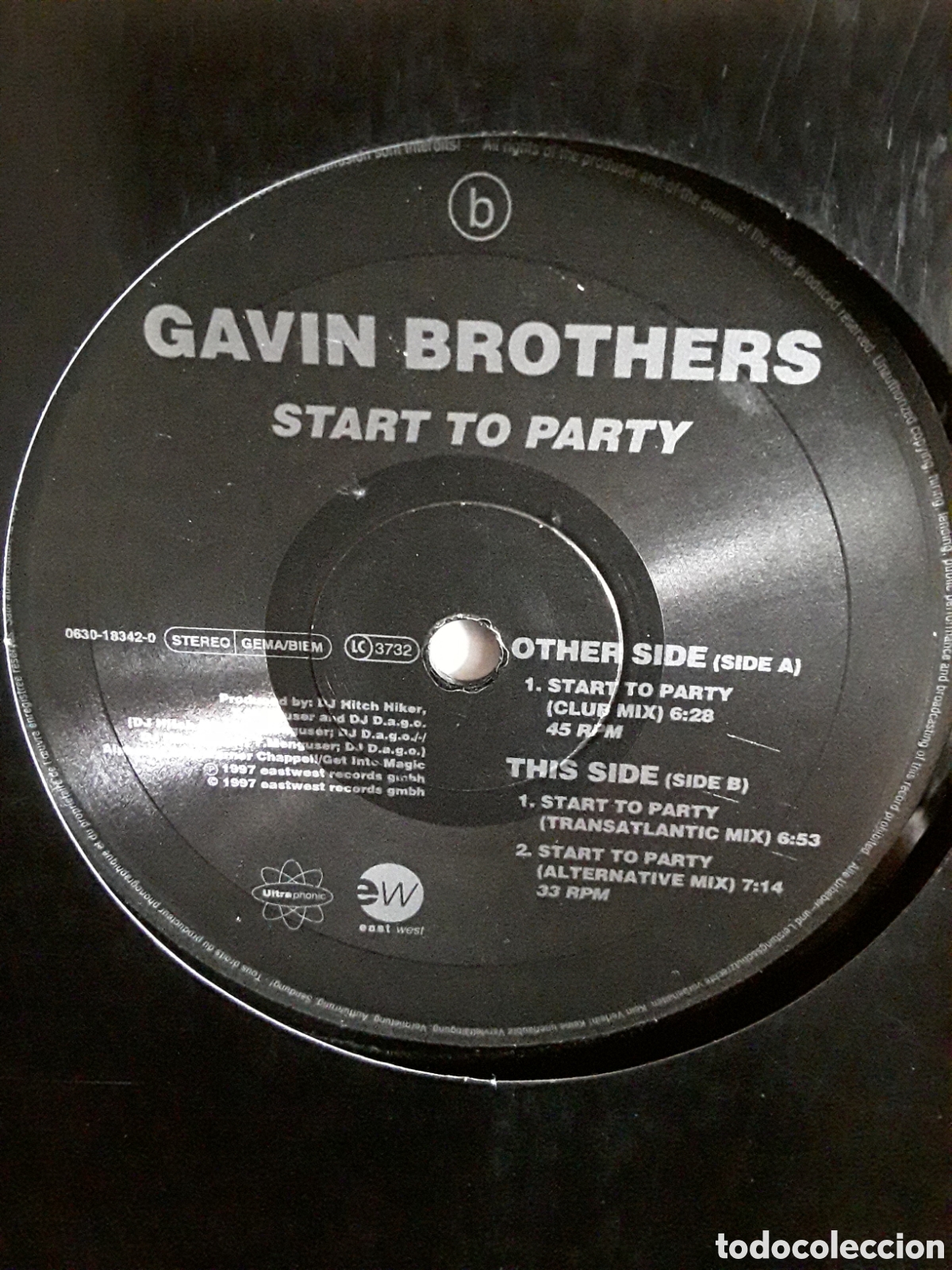Discos de vinilo: Gavin Brothers &lrm;&ndash; Start To Party - Foto 3