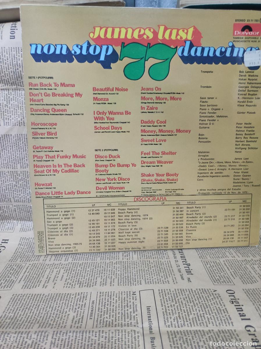 Discos de vinilo: James Last &ndash; Non Stop Dancing 77 - Foto 2