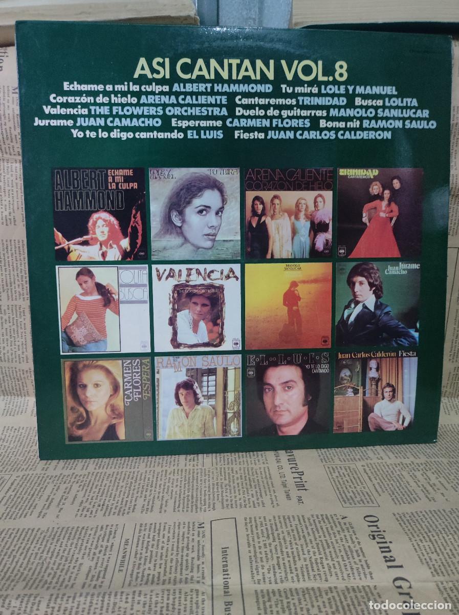 Discos de vinilo: Asi Cantan Vol. 8 - Foto 1