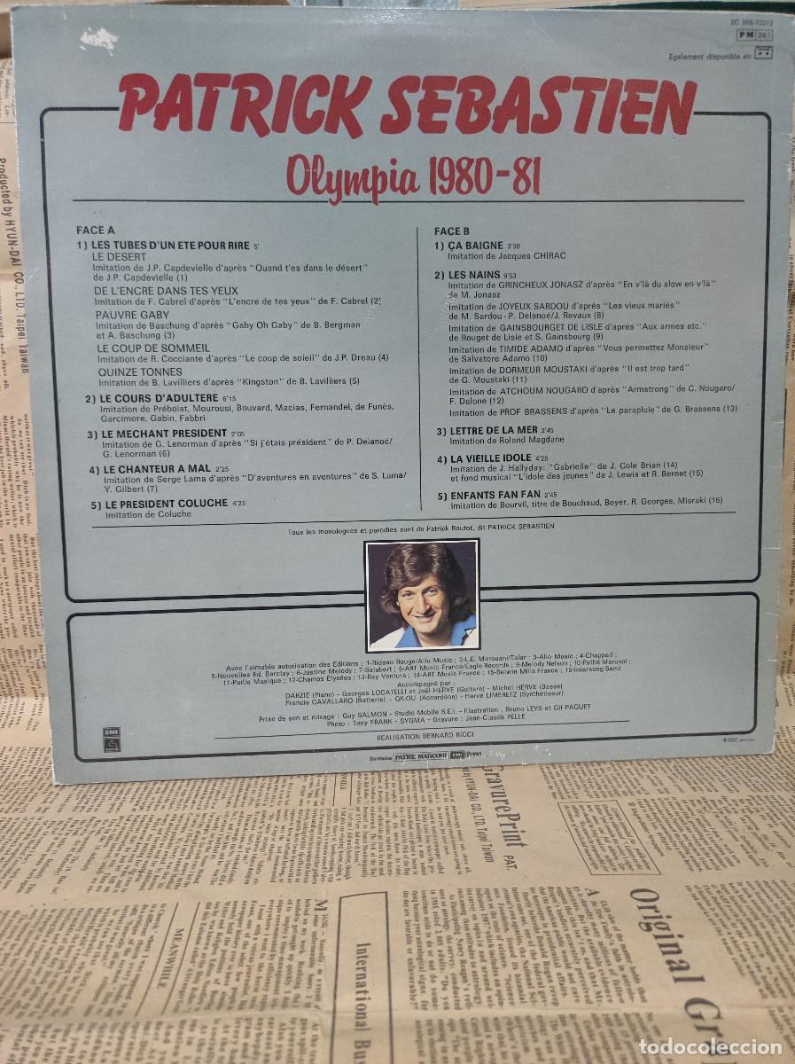 Discos de vinilo: Patrick Sebastien &ndash; Olympia 1980-81 - &Ccedil;a Baigne ! - Foto 2